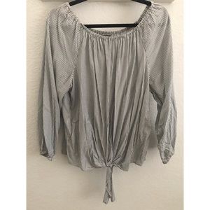 Striped Off Shoulder Top